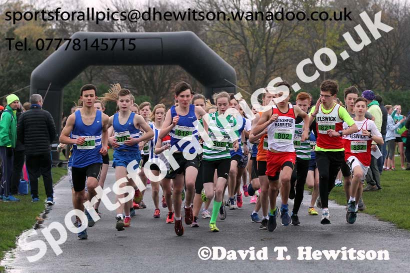 Under-15s Heaton Memorial Road Race, Town Moor, Newcastle. Photo: David T. Hewitson/Sports for All Pics